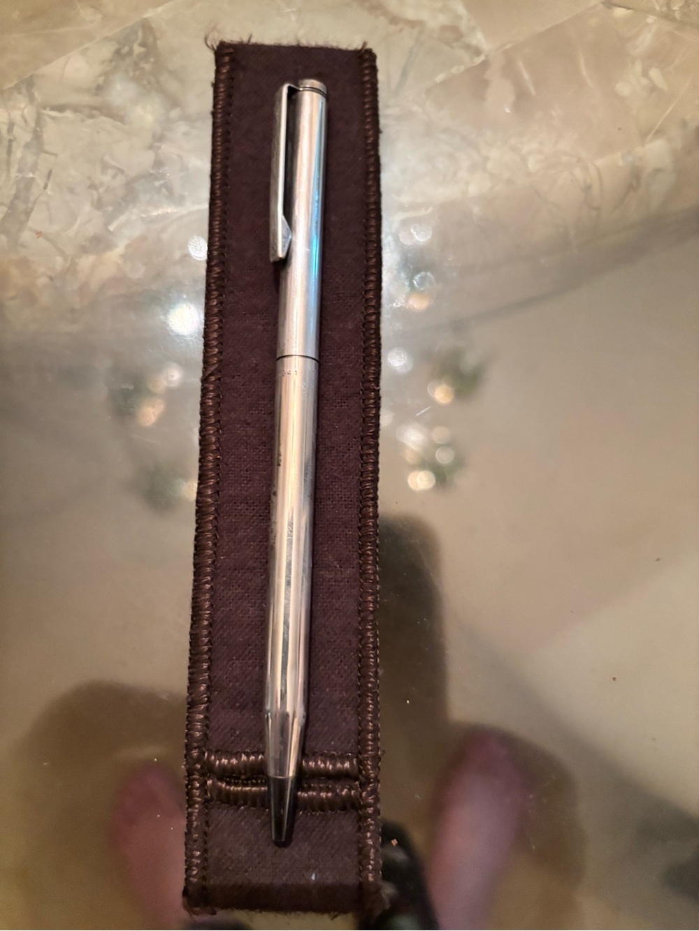 Classic Silver Metal Ballpoint Pen - Sleek Unisex Accessory